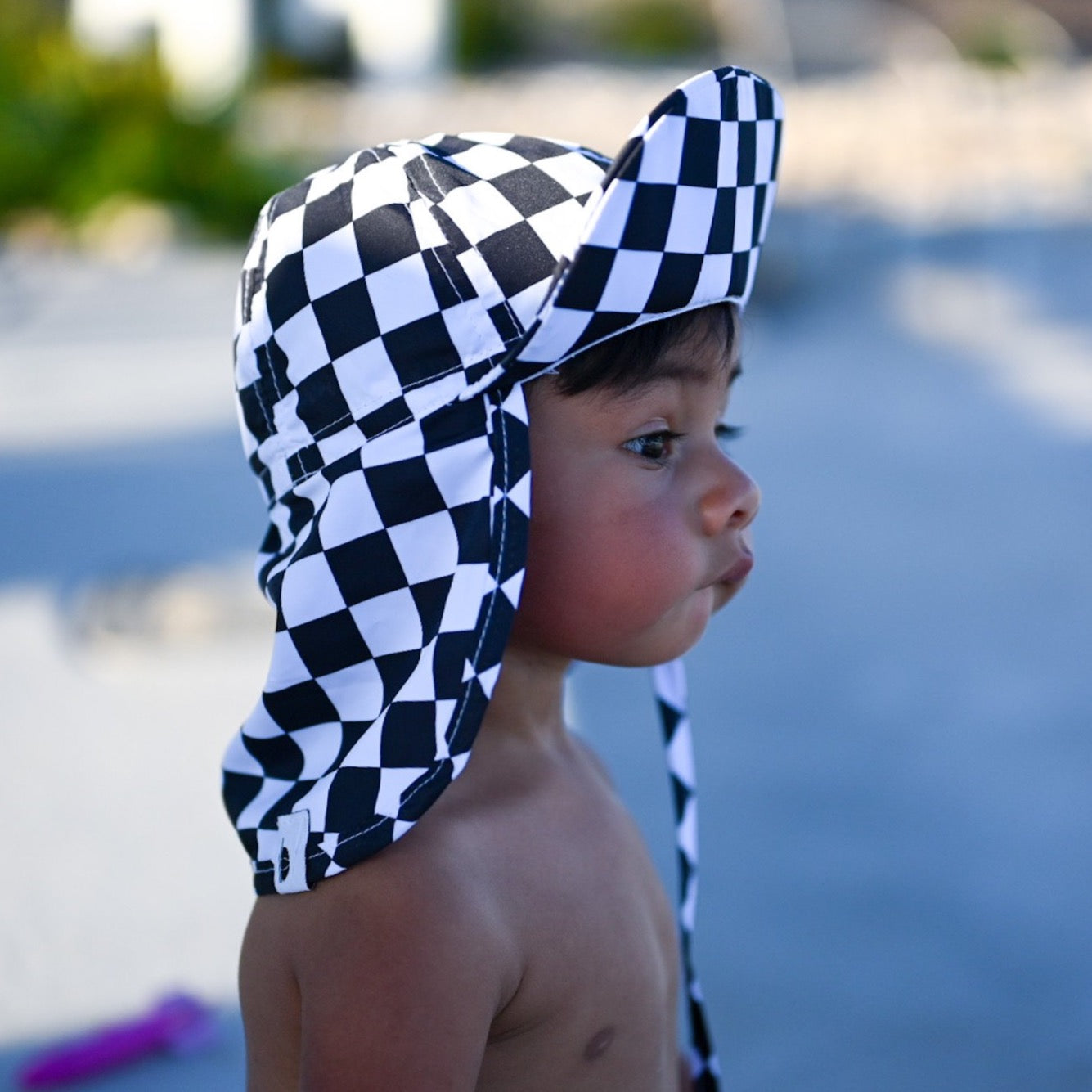 CHECKER SWIM HAT