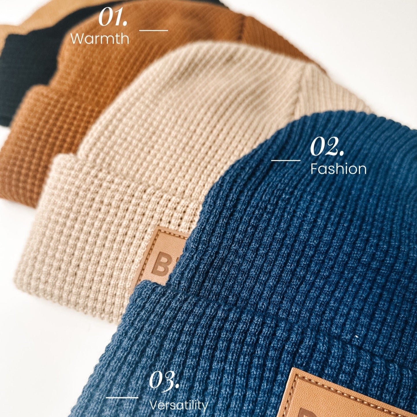 Waffle Knit Beanies