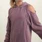 Cut shoulder hoodie