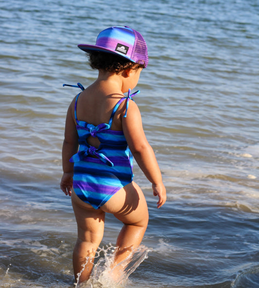 PURPLE OMBRE GIRL SWIMSUIT