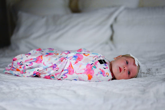 Flamingo swaddle