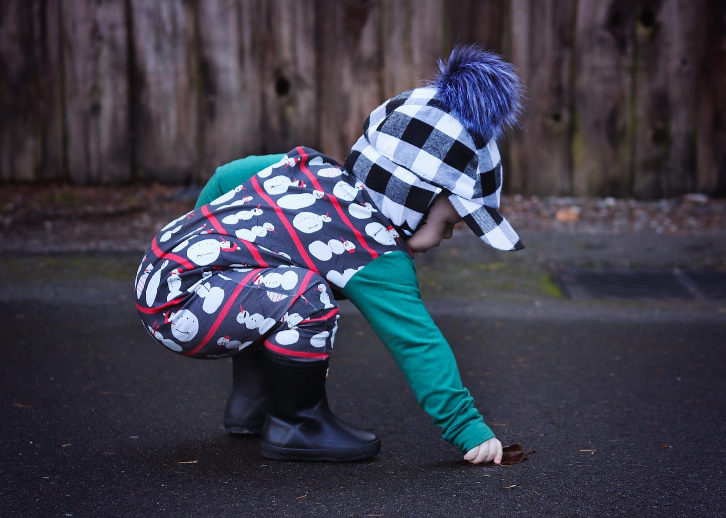 Snow plaid Bomber