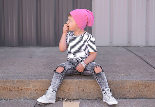 Bubble gum beanie
