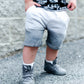 Gray dip shorts