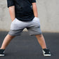 Gray dip shorts