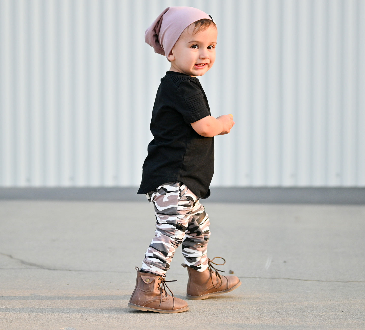 Dusty rose beanie
